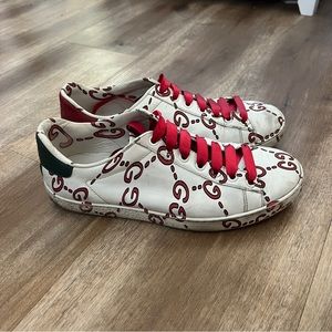 GUCCI GHOST ACE SNEAKERS 6.5